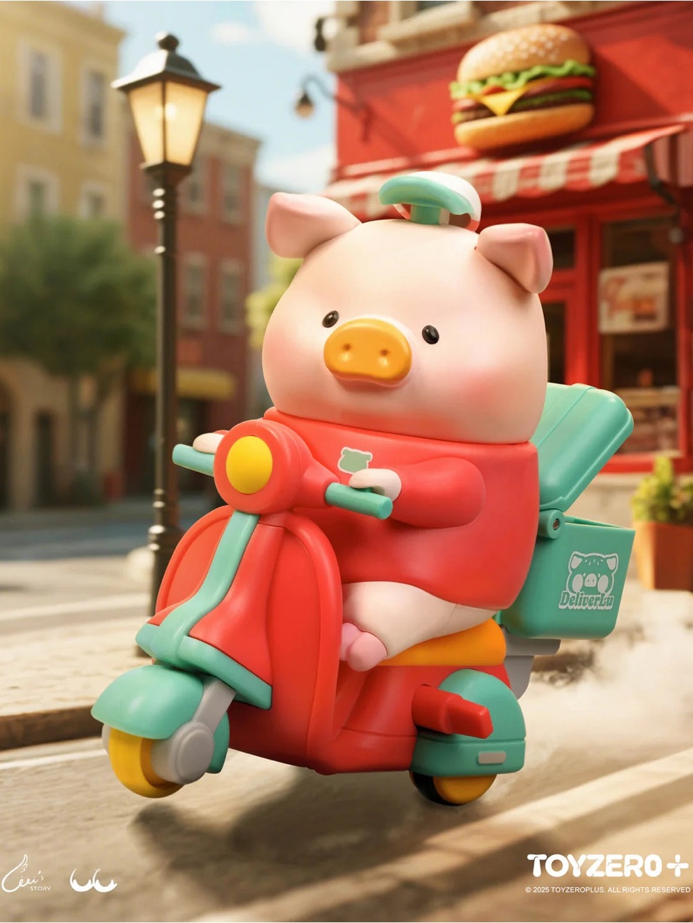 Lulu the Piggy – Burger Shop Delivery Person Lulu Blind Box Figure